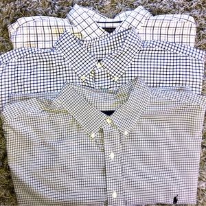 Ralph Lauren 3pk men’s 3XB 100% cotton dress shirt like new